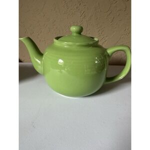 Old Amsterdam Porcelain Works Apple Green 2 Cup Ceramic Teapot 1701